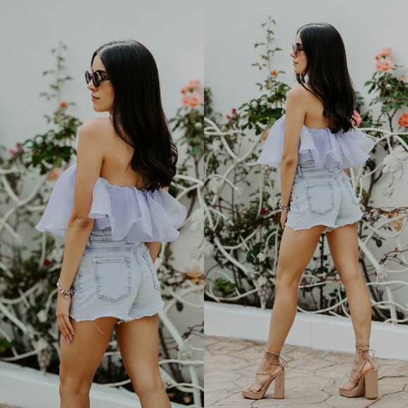 *BLACK FRIDAY SALE* Sweet Dreams Are Made Of These Strapless Bandeau Tulle Top - Picture 12 of 12